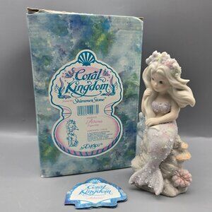 Collectible 1993 Enesco Coral Kingdom Mermaid "Athena" in Original Box